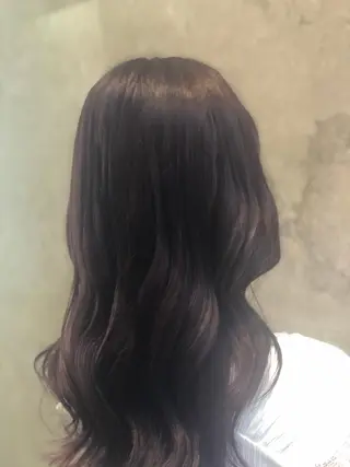 セミロング カラー 縮毛矯正　野口 恵のヘアスタイル