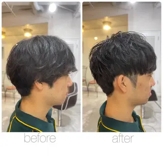 ショート メンズ 尾野 雅斗のヘアスタイル