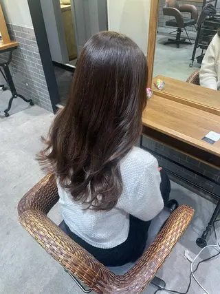 ロング カラー 暖色カラー🤎Red Neo meiのヘアスタイル