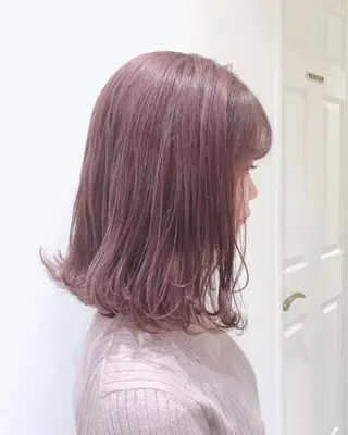 ミディアム カラー HAUS 片山みほのヘアスタイル