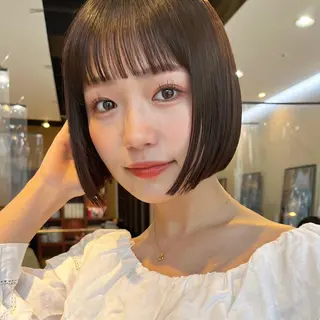 ミディアム カラー 🌱小顔ヘア/ボブ ミディアム/双葉🌱のヘアスタイル