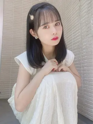 ミディアム ✨透明感ケアカラー✨ 長野ゆきなのヘアスタイル