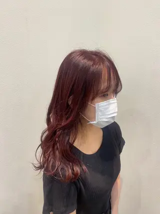 ロング カラー 堀越 美羽のヘアスタイル