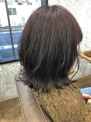 セミロング カラー ヘアアレンジ カノエ 松江学園店のヘアスタイル