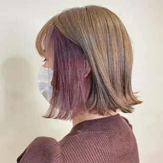 ミディアム カラー ヘアアレンジ 梅田中崎町髪質改善 /オキヒロト/エコルのヘアスタイル