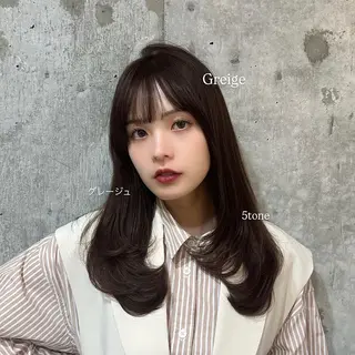 ミディアム カラー 🫧韓国ミディアム カット🫧/ナナミのヘアスタイル