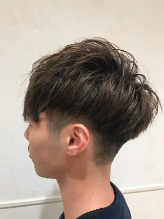 ショート カラー パーマ メンズ Vir by browのヘアスタイル