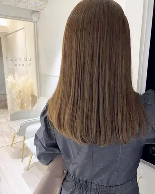 ミディアム カラー LOVESTOIKE 堂本のヘアスタイル