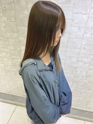 セミロング 透明感ダブルカラー/ レイヤー💕miyuのヘアスタイル
