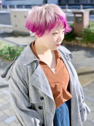 ショート カラー 🍀ナガヤマ ヒデアキ🍀のヘアスタイル