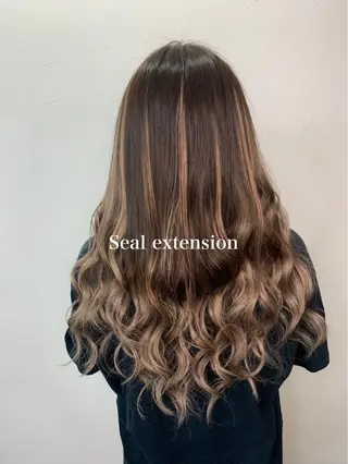 セミロング エクステ＊美髪サロン KR2S河内長野店長のヘアスタイル
