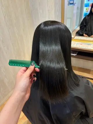 ミディアム カラー yui🥀/ボブ /ブリーチなしカラーのヘアスタイル