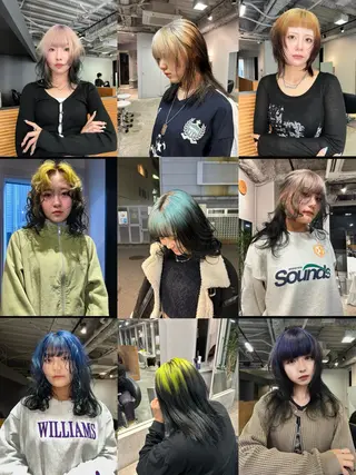カラー ハイトーン特化/和音 【デザインカラー】のヘアスタイル