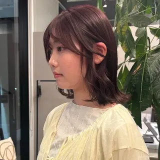 ミディアム カラー miyu /niilのヘアスタイル
