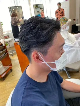 ショート パーマ メンズ 艶感🫧透明感カラー YUKARIのヘアスタイル
