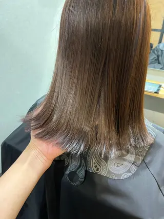 ロング カラー パーマ ヘアアレンジ メンズ キッズ ネイル マツエク・マツパ アイブロウ 久木原 ゆりのヘアスタイル