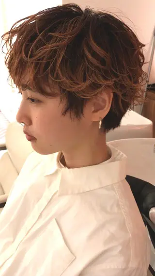 パーマ ショートヘア、ボブ こやさん　コヤマのヘアスタイル