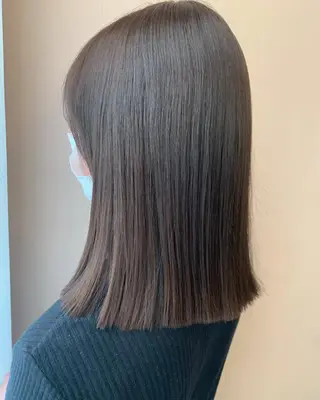 ミディアム カラー hub hair レイヤー/透明感のヘアスタイル