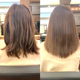 セミロング 名古屋栄の髪質改善 トリートメント/清田のヘアスタイル