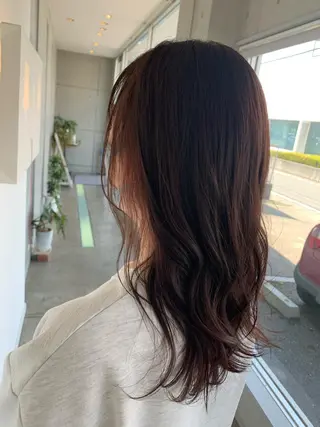 ミディアム おせ ちさとのヘアスタイル