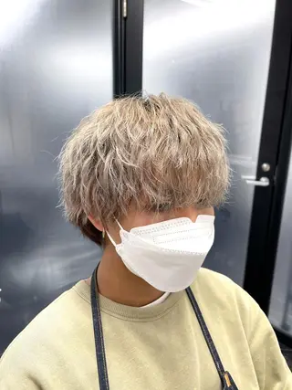 パーマ メンズ 髪質改善/堀江 ケアカラーtoshiのヘアスタイル