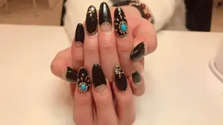 ネイル ネイルリボン 受付スタッフのネイルデザイン