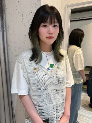 ミディアム カラー mai / linoah˚✧のヘアスタイル