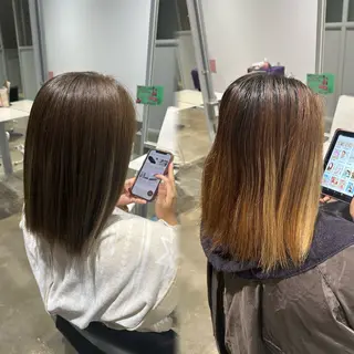 カラー Helena ゆかのヘアスタイル