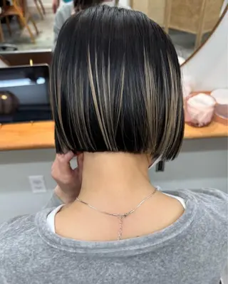 ミディアム カラー 綾/ベージュカラー /パーマ🩰のヘアスタイル