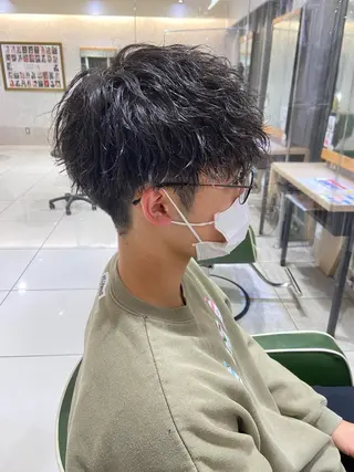 パーマ メンズ 松下 恭佑のヘアスタイル