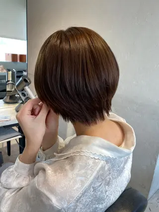 ショート カラー MORIO|再現性× 癖毛レイヤーパーマのヘアスタイル