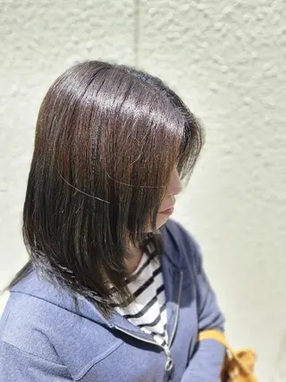 カラー セミロング  熊野 タイソンのヘアスタイル