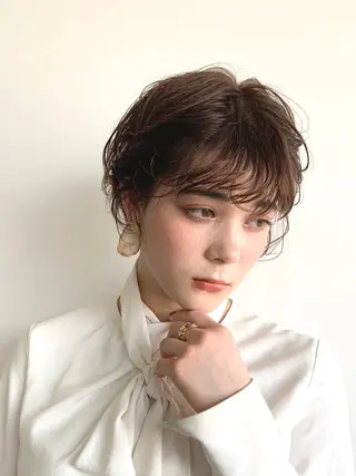 ショート 🌿似合わせ透明感 カラー松本朋幸🌿のヘアスタイル