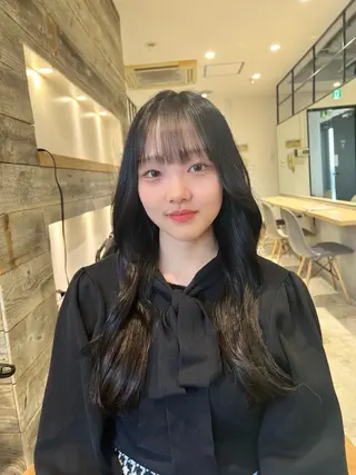 ロング カラー 髪質改善/韓国ヘア 顔まわり特化yutoのヘアスタイル