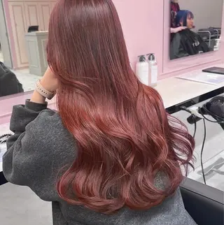 ロング カラー みう/仙台/暖色/ 艶髪/顔周りカット/のヘアスタイル