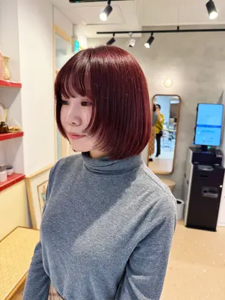 ショート カラー ❤️アヤカ Wカラー ボブ レイヤー❤️のヘアスタイル