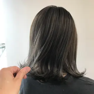 ミディアム カラー Lien 深井店のヘアスタイル