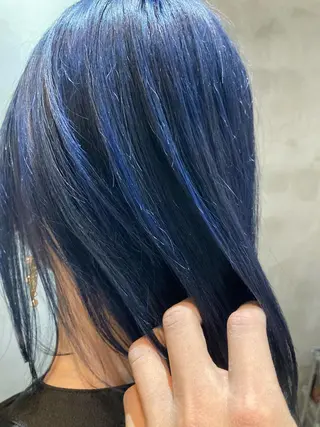 ミディアム カラー fifth JINGUMAE所属・波巻きスパイラルパー マ/シャドウパーマ駿のヘアスタイル