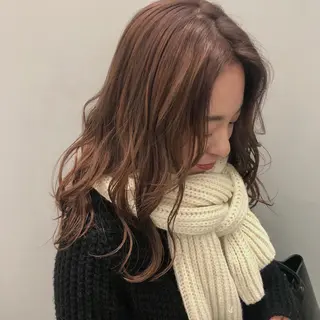 ロング カラー 柏木 彩花のヘアスタイル