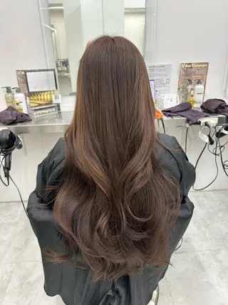 ロング 艶髪ハイトーンカラー 渋谷🎀ririkaのヘアスタイル