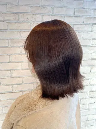 ミディアム カラー 💙mai🫧 縮毛矯正・ハイライトのヘアスタイル