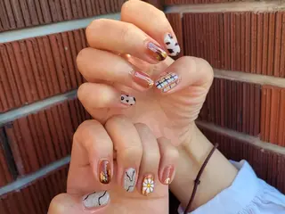 ネイル ショート 櫛の屋浜口店 sumireのネイルデザイン