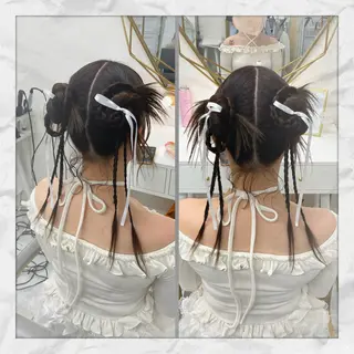 ロング ヘアアレンジ ヘアセット/着付け 𓇼 松本 夏美𓇼のヘアスタイル