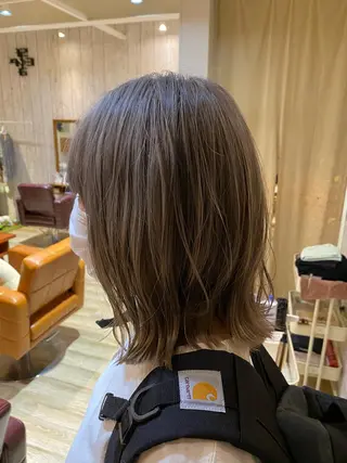 ミディアム 艶美髪マスター 店長✂︎YUKKEのヘアスタイル