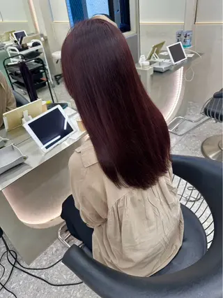 セミロング カラー 谷川が作る熊本1🥇 レイヤーカットのヘアスタイル