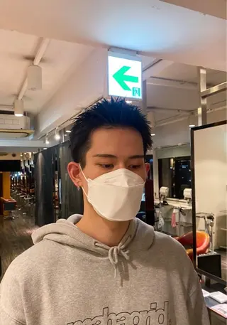 ショート 松村明門/メンズ カット/メンズパーマのヘアスタイル