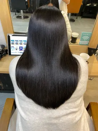 ロング 美髪矯正 🌈髪質改善 山下のヘアスタイル