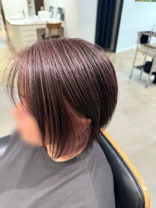 カラー 長谷川 紗羅のヘアスタイル
