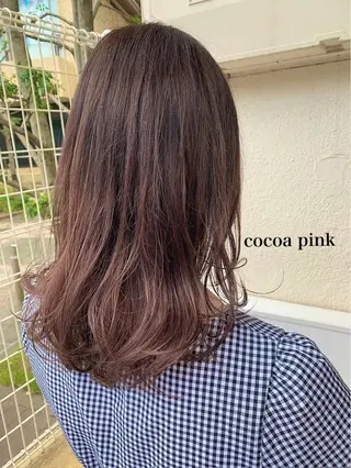 ミディアム カラー 透明感カラー👑 井上美乃里のヘアスタイル