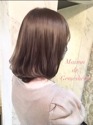 ミディアム カラー 🗝髪質改善×カット 🪄Ji_yeongのヘアスタイル